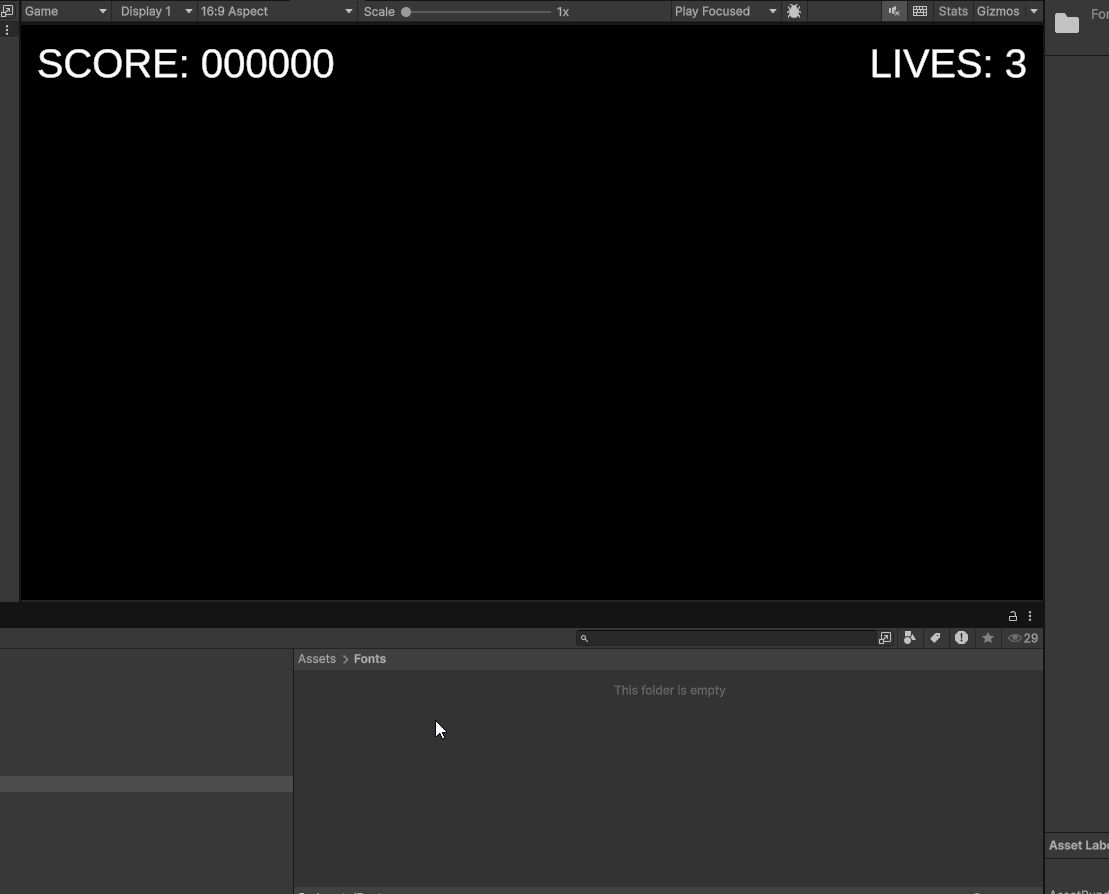 Animated clip of importing a font