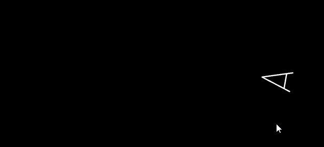 Animated image of spacecraft changing animation states
