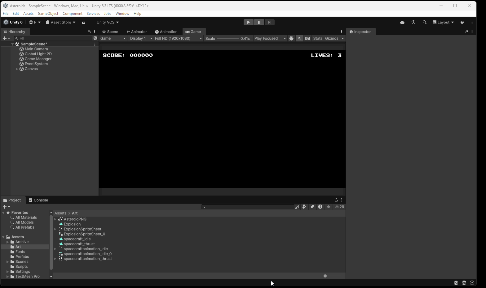Adding idle sprite to player