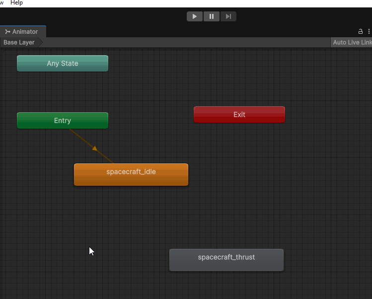 Animated gif of making a transition.