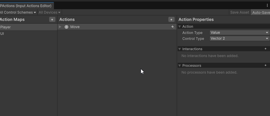 Animated gif of making new interact action