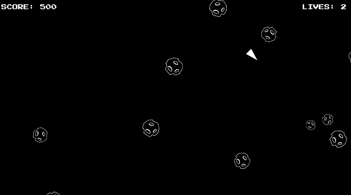 Image showing asteroids with random rotations
