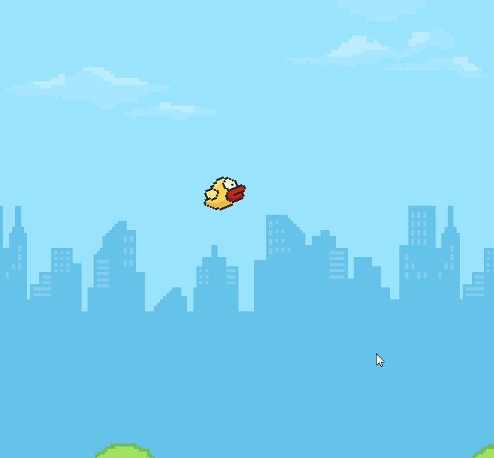 gif of flappy bird being played