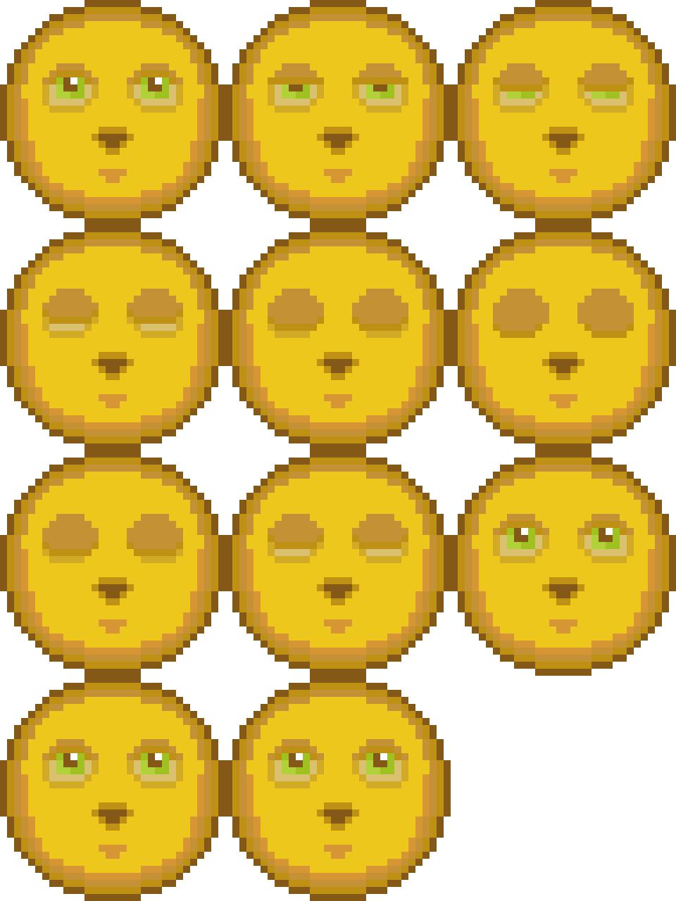 Sprite sheet for blinking eye